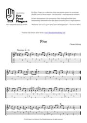 Thumbnail of the sample score for Five